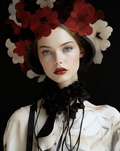 Modern portret met een klassiek tintje