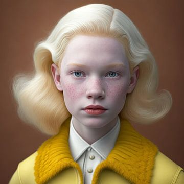 Kunstporträt aus dem Projekt: "Albino" von Carla Van Iersel