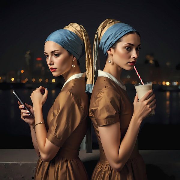 Girls with the pearl by Emiel de Lange