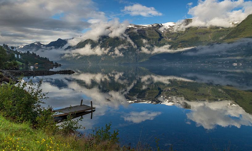 Vue sur le Hardangerfjord par Adelheid Smitt