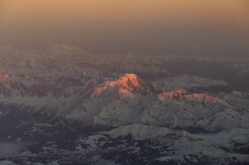 Alpiene gloed op de Mont Blanc van Denis Feiner