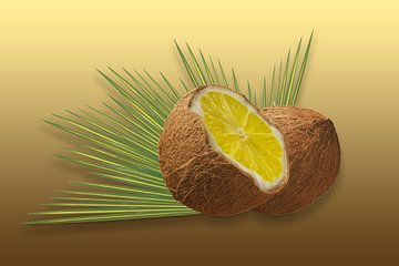 Coconut with lemon