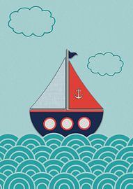 Happy Boat by Printino