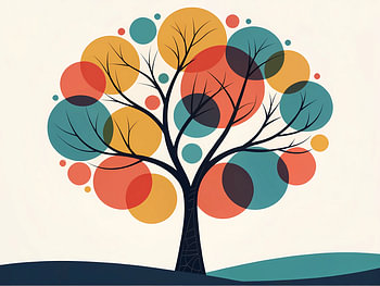 Bunter Kreis Baum