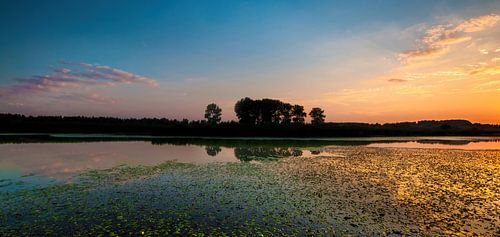 Coucher de soleil dans la vallée de l'IJssel