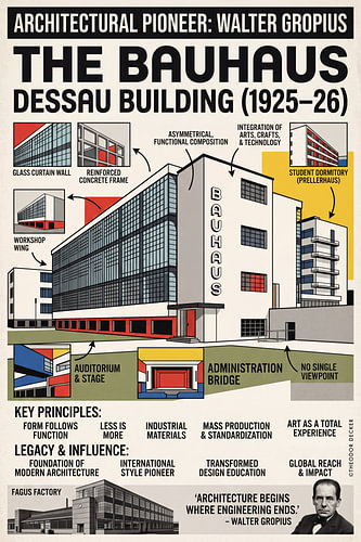 Walter Gropius en het Bauhaus in Dessau