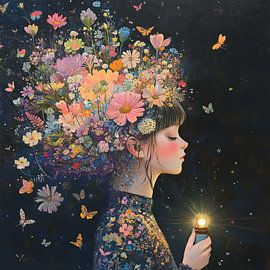 Flowers Butterflies | Magic Garden by Eye catching paintings