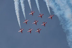 Diamond formation van de Red Arrows. van Jaap van den Berg