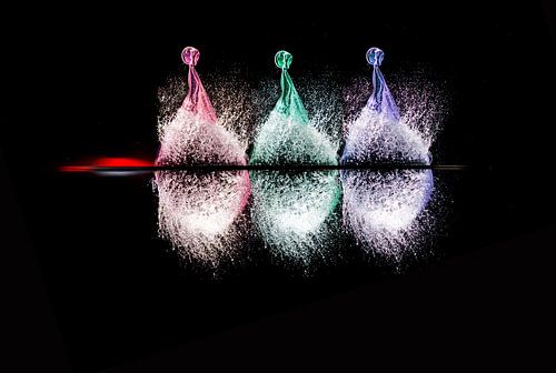 Balloons with arrow pierced