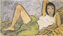 Liggend meisje, Otto Mueller - 1914 van Atelier Liesjes