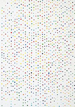 Dots White Confetti Abstract Colourful Minimalist