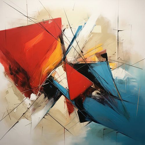 Abstract background of colours and shapes