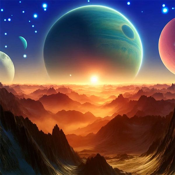 Lune de montagne par Eric Nagel