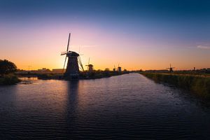 Kinderdijk Sonnenuntergang Holland von Zwoele Plaatjes