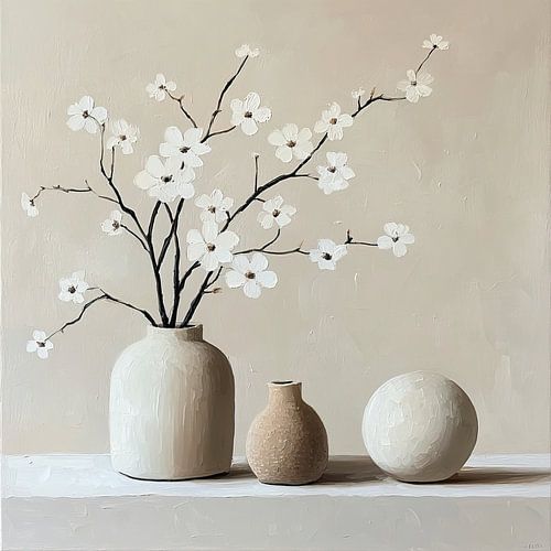 Modern Flowers 42.9324 by ARTEO Paintings