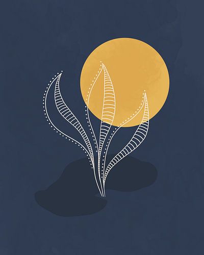 The golden moon