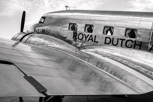 Beroemd vintage vliegtuig KLM Douglas DC-2 Uiver