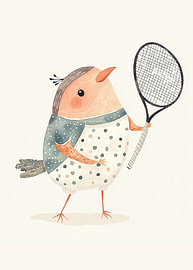 Tennisvogel von mathieu jeu