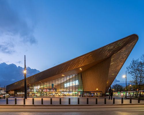 Rotterdam Centraal blauwe uur