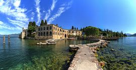 Punta San Vigilio, Gardasee, Italien. Panorama 2:1