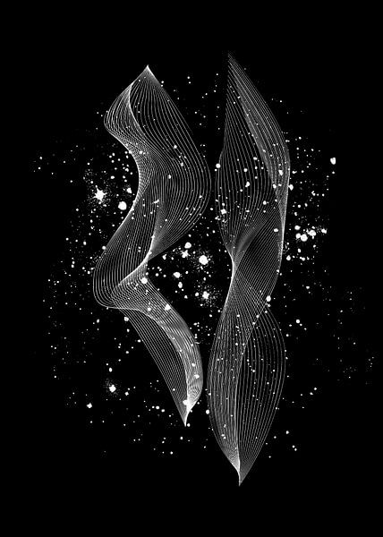 Minimal art #minimal space black and white by JBJart Justyna Jaszke