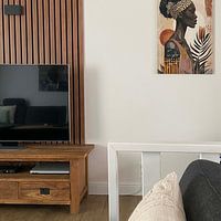 Klantfoto: Under the African sun van Bianca ter Riet, op canvas