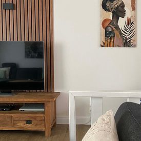 Klantfoto: Under the African sun van Bianca ter Riet, op canvas