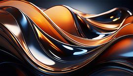 Glas met kleuren in de kunst