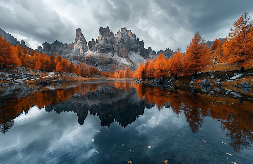 Herbstliche Pracht der Berglandschaft von fernlichtsicht