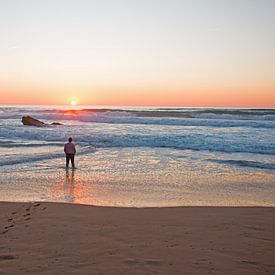 Sunset at Praia do Guincho by WeltReisender Magazin