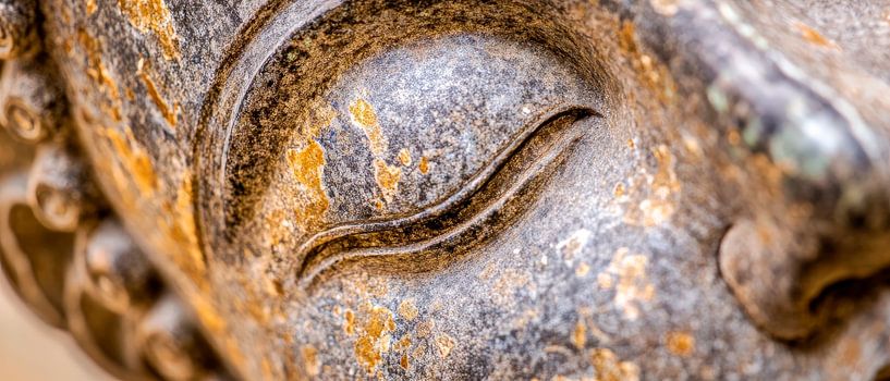 Buddha eye expression - Detailed and rustic by Poster Art Shop