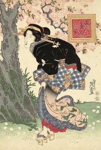 Schoonheden in een lente storm, Keisai Eisen