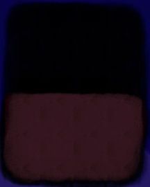 Modern abstract art in purple, black, neon blue by Dina Dankers