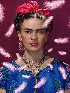 Kahlo- Rosa Federn