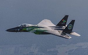 Saudische Boeing F-15 Eagle über Griechenland.