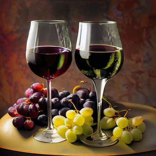 The Duet of Grapes and Wine: A Moment of Tranquillity