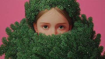 Schleichen im Weihnachtskranz von ARTEO Gemälde