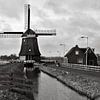 Un charmant moulin à vent dans la province de Hollande-Septentrionale sur Silva Wischeropp
