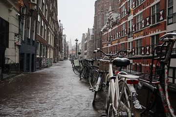 Amsterdam in de winter 2 van Nicole Van Stokkum