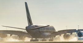 Emirates Airbus A380 with United for Wildlife livery. by Jaap van den Berg