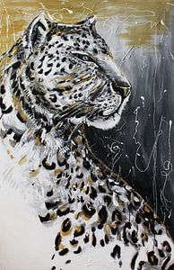 Jaguar-abstract van Ferry Geutjes