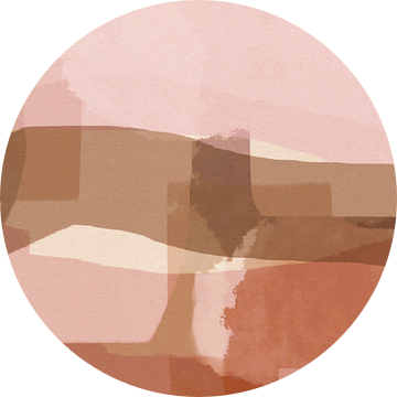 Abstract landschap. Ochtend in de heuvels. van Dina Dankers
