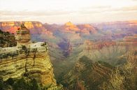 Grand Canyon Golden Hour van Tineke Visscher thumbnail