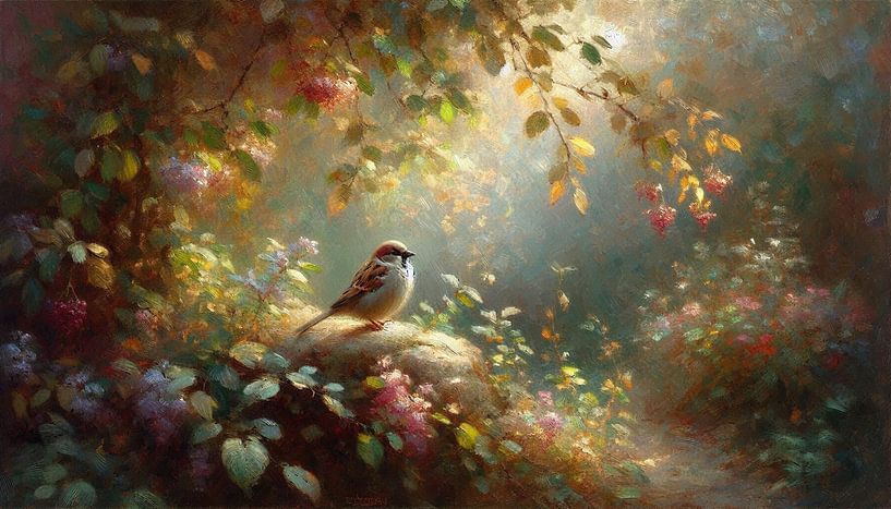 Vogel in der Natur von Nicolette Vermeulen