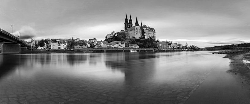 Meissen Panorama Black and White by Frank Herrmann