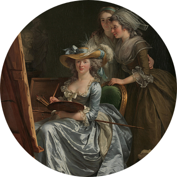 Adélaïde Labille-Guiard, Zelfportret met twee leerlingen, 1785 van Atelier Liesjes