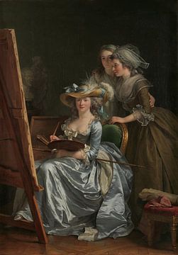 Adélaïde Labille-Guiard, Selbstbildnis mit zwei Schülerinnen, 1785 von Atelier Liesjes