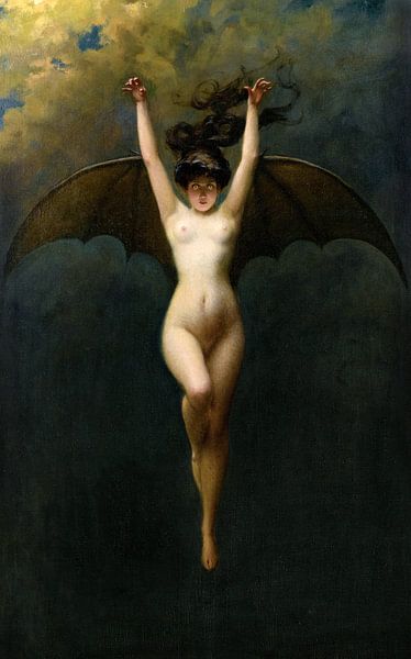 Albert Joseph Penot,The Bat Woman, 1890 by finemasterpiece