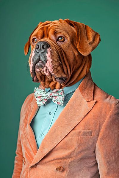 Bordeaux Dog van Poster Art Shop