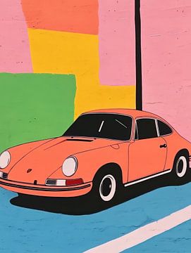 Pop Porsche Dream van Franka Poulain